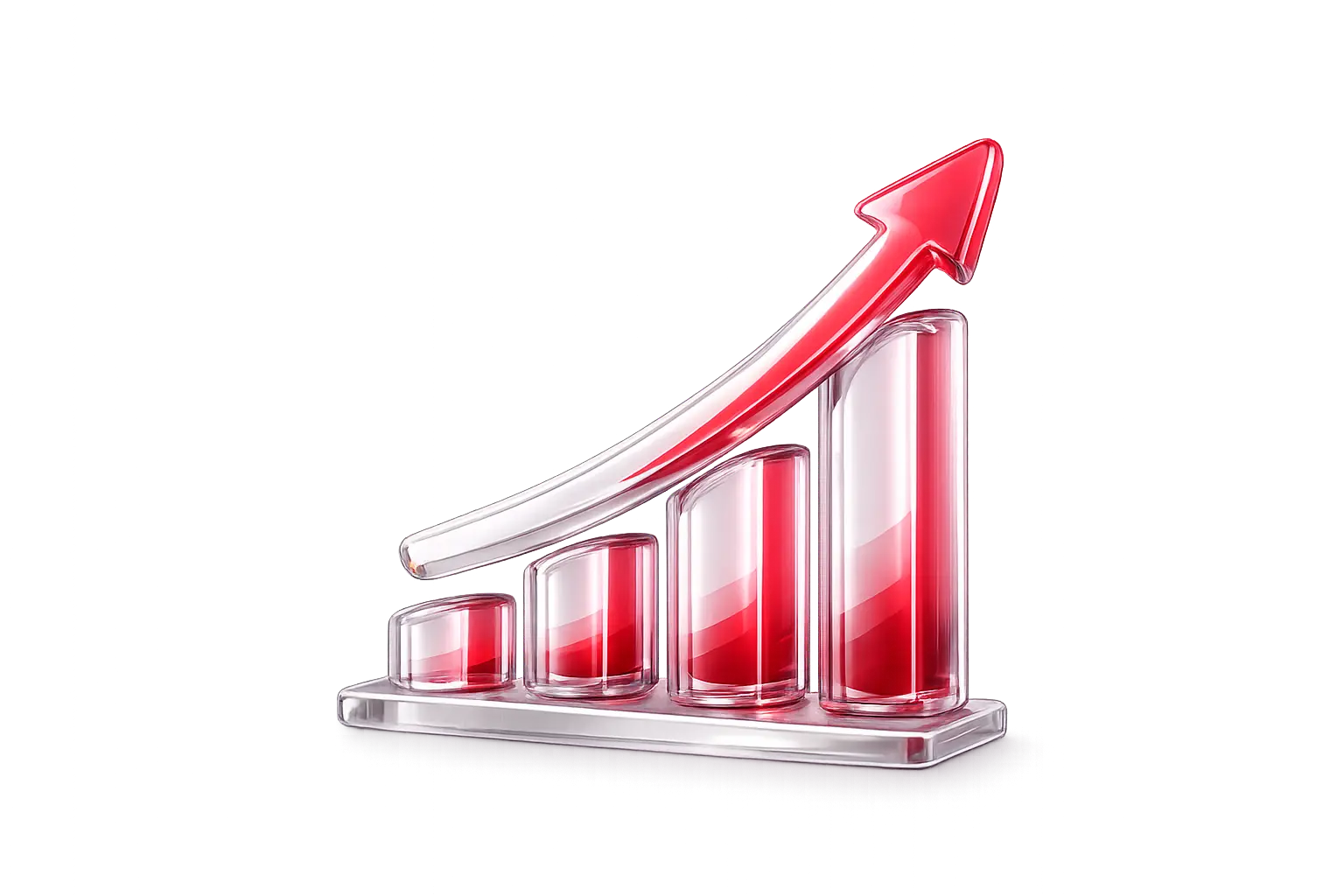 Chart showing monthly investment contribution amounts and growth